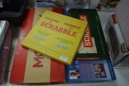 Board Games Including Cluedo, Monopoly and Scrabbl