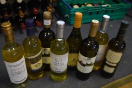 Eight Bottles of White Wine