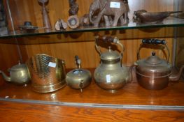 Brass and Copper Kettles etc.