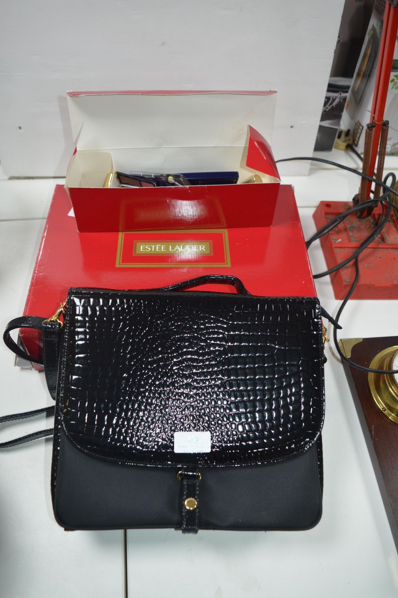 Estee Lauder Gift Set; Handbag and Cosmetics