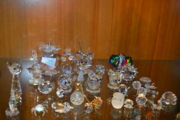 Crystal Glass Animals Including Swarovski