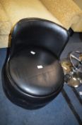 Black Leather Storage Seat