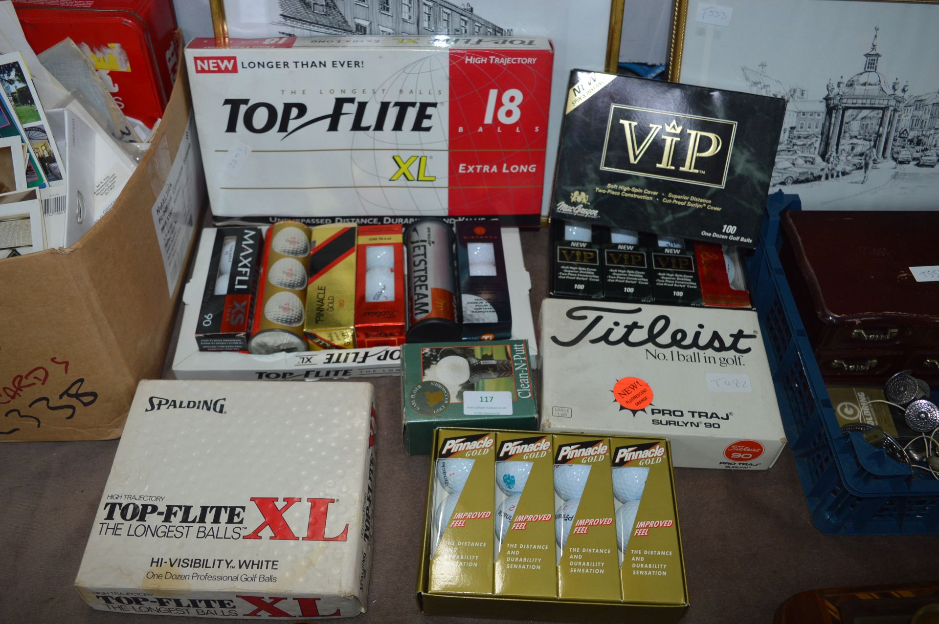 Six Boxes of Vintage Golf Balls Including Titleist
