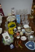 Glassware and Pottery Items, Commemorative Ware, e