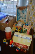 Fisher Price Toy Garage, Farm and Assorted Toys