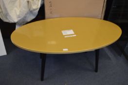 *Gold Oval Coffee Table