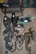 Vintage Irons, Door Hardware, etc.