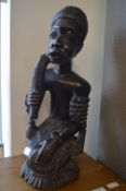 Large Carved African Figure