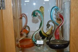 Eight Murano Glass