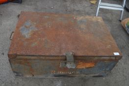 Vintage Metal Chest/Deed Box