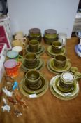 Hornsea Pottery Heirloom Part Tea Set (Green) plus