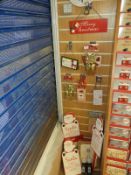 Assorted Christmas Novelties, Signs, Gift Bows and