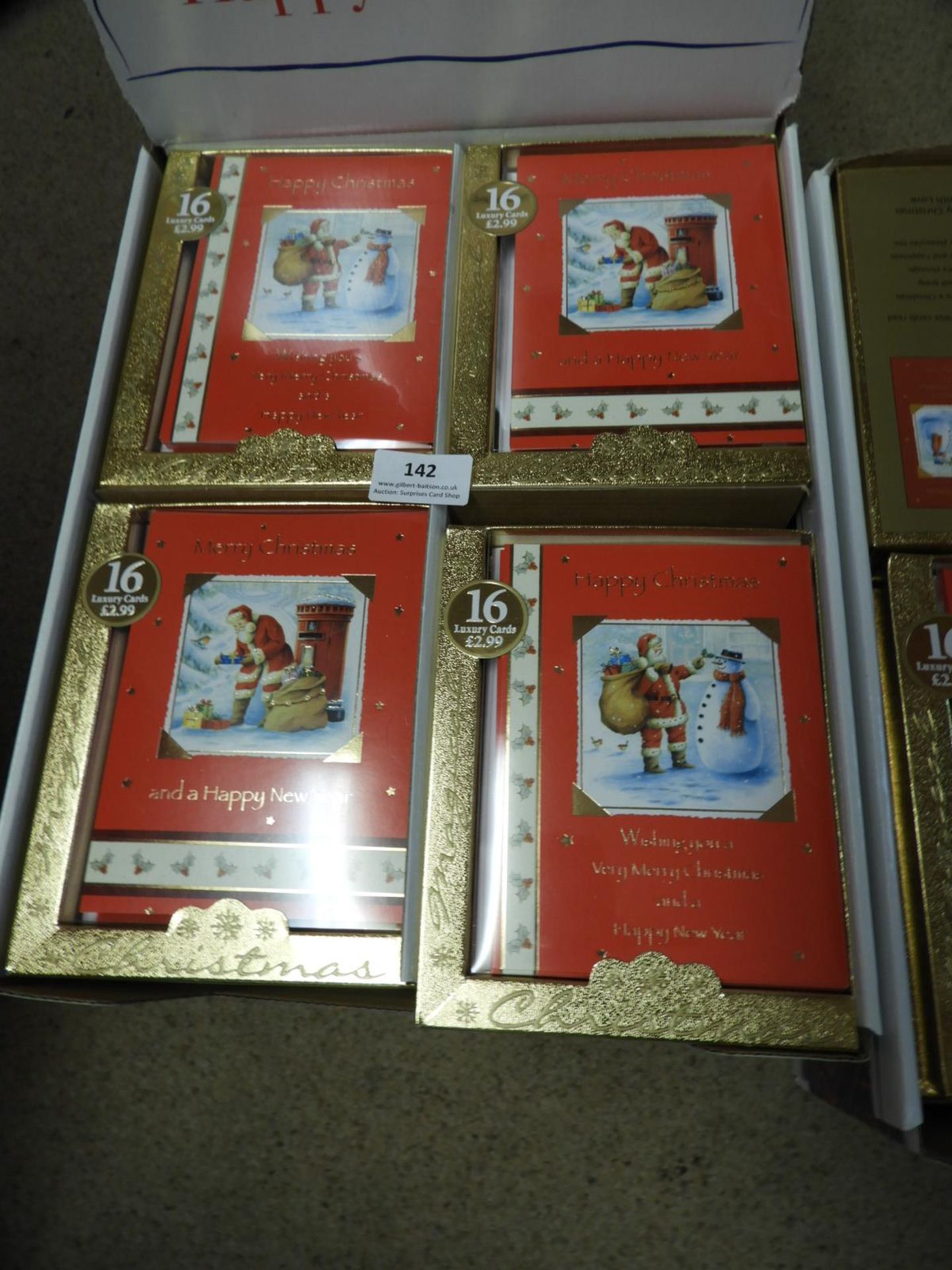 Twenty Four Packs of Sixteen Christmas Cards