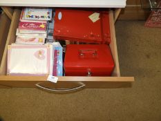 Contents of Drawer to Include Assorted Invitations