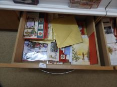 Contents of Drawer to Include Assorted Christmas C