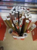 ~36 Rolls of Christmas Foil Wrapping Paper