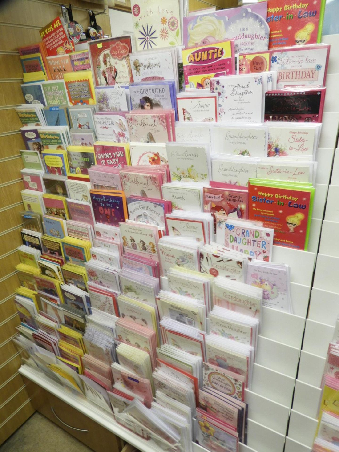 Quantity of Birthday Cards (Mostly Female)