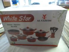 *White Star 18pc Star Non-Stick Cookware Set