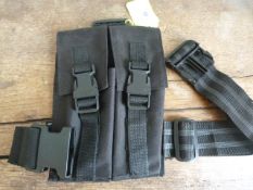 Pair of Black Viper Ammo Pouches with Leg Straps