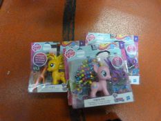 Box of Three My LIttle Pony Figurines