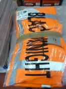 Three HI-Vis Fleece Jackets (Orange) Size: L