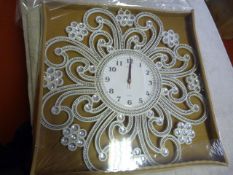 *Decorative Wall Clock (White)