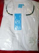 *22 Grahame Gardner Female Tunics (White/Bottle Gr