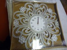*Decorative Wall Clock (White)