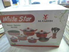 *White Star 18pc Star Non-Stick Cookware Set