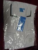 *35 Grahame Gardner Female Tunics (White/Bottle Gr