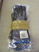 Six Pairs of Polyflex Grip Gloves (Black) Size: 9