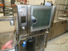 * Zanussi steam convection oven on stand, complete and in good condition removed from local