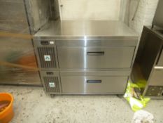 * Adande work bench with fridge drawers in good condition, (1200H, 110W, 800D) list price £4100