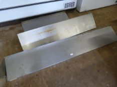 *Three Assorted Stainless Steel Shelves