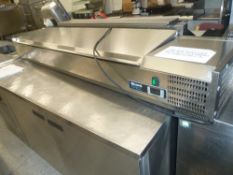 * Blizzard SS worktop chiller,tested, good condition. (230H x 2005W x 395D)