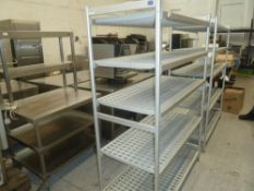 * Fermod good condition racking designed for walk in fridge/freezer 1220x600x1730