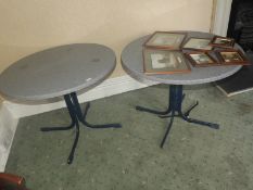 *Three Circular Dining Tables