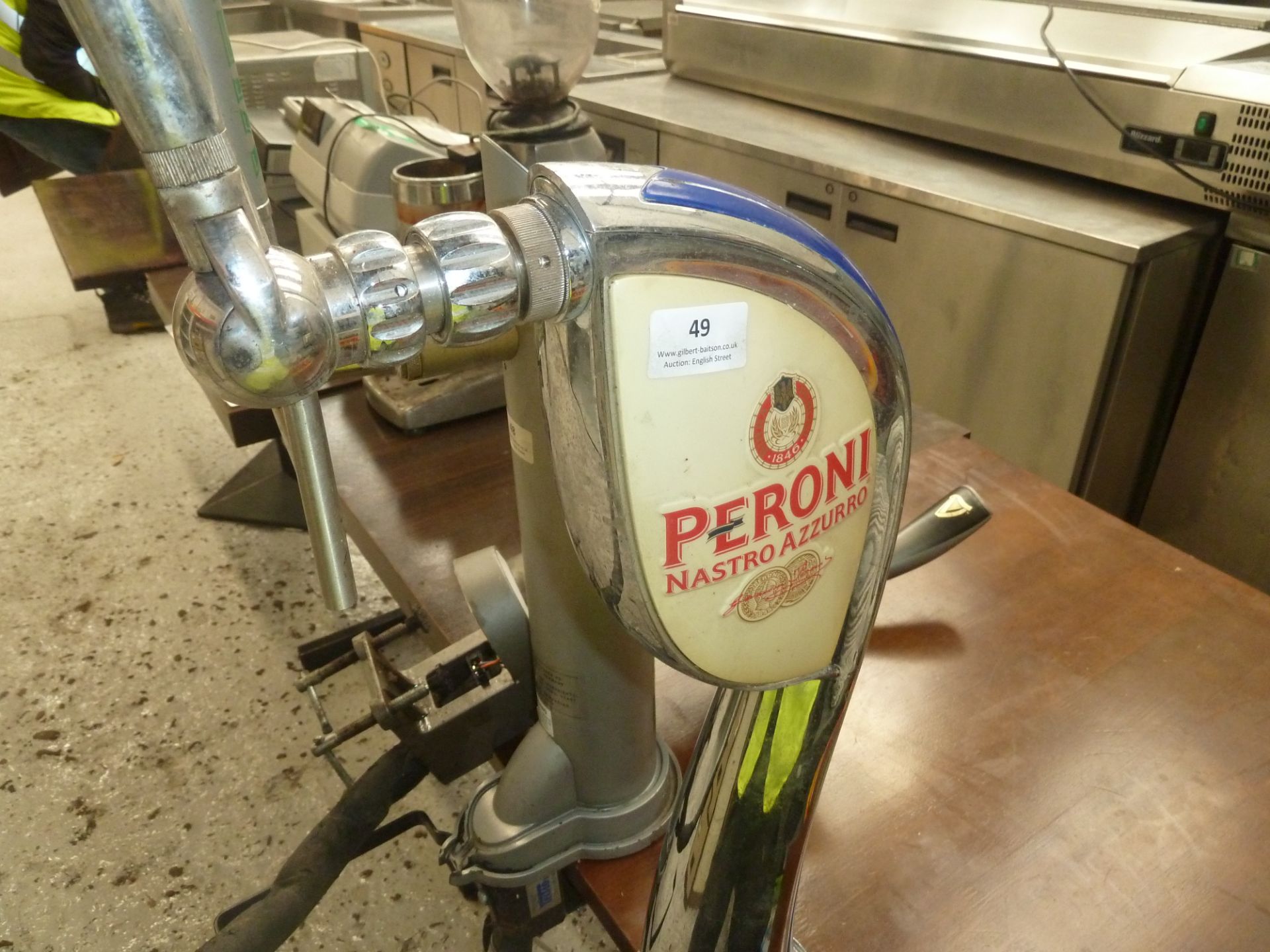 * Peroni beer tap for pub/bar good condition.