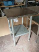 *Stainless Steel Preparation Table with Shelf 61x61x90cm