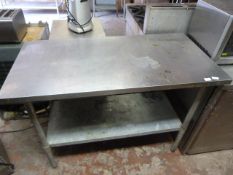 *Preparation Table with Shelf