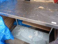 *Stainless Steel Preparation Table with Shelf 122x61x87cm