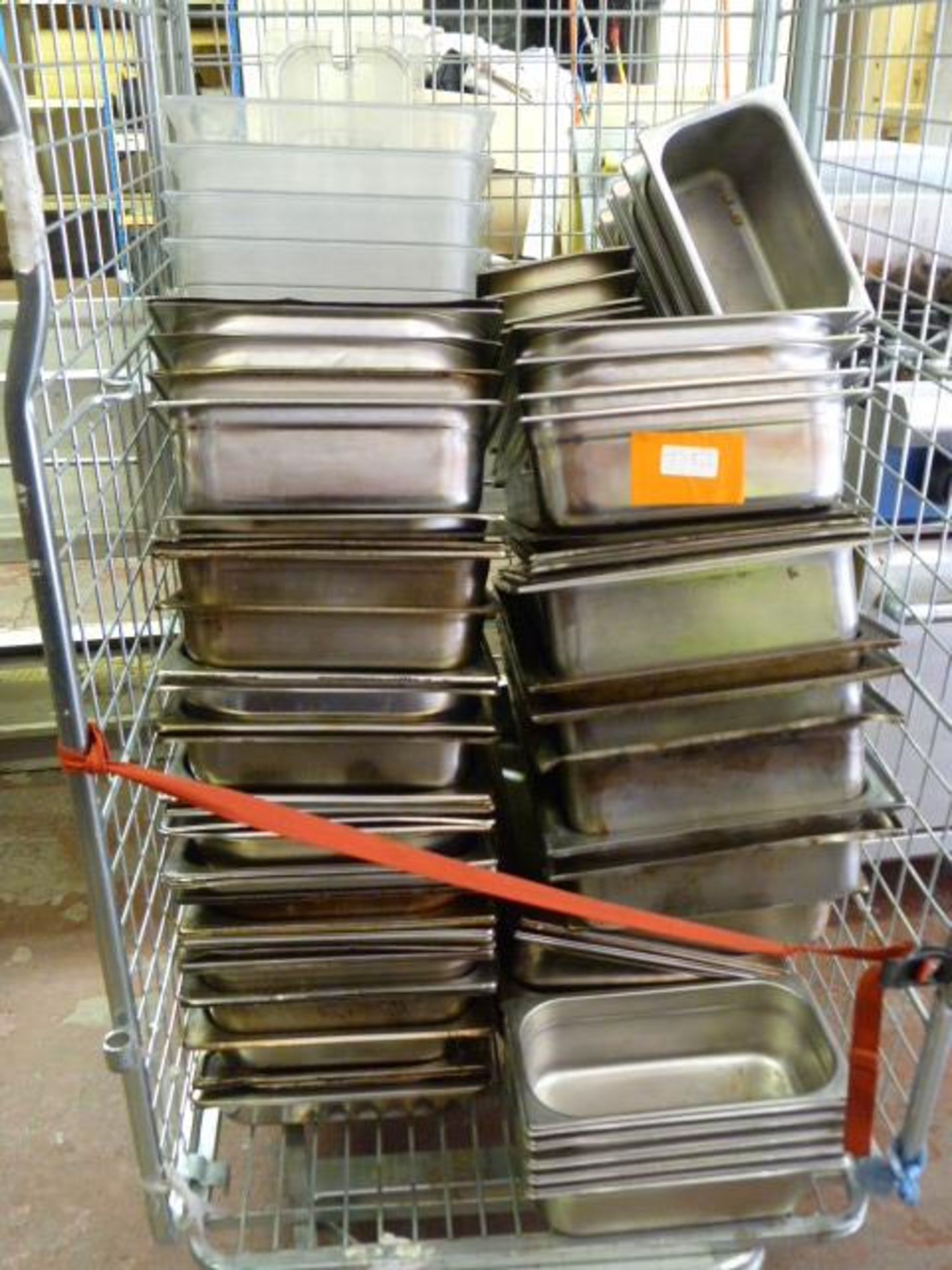 *~70 Stainless Steel Gastro Trays