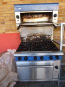 *Blue Seal Six Ring Gas Oven with Overhead Grill