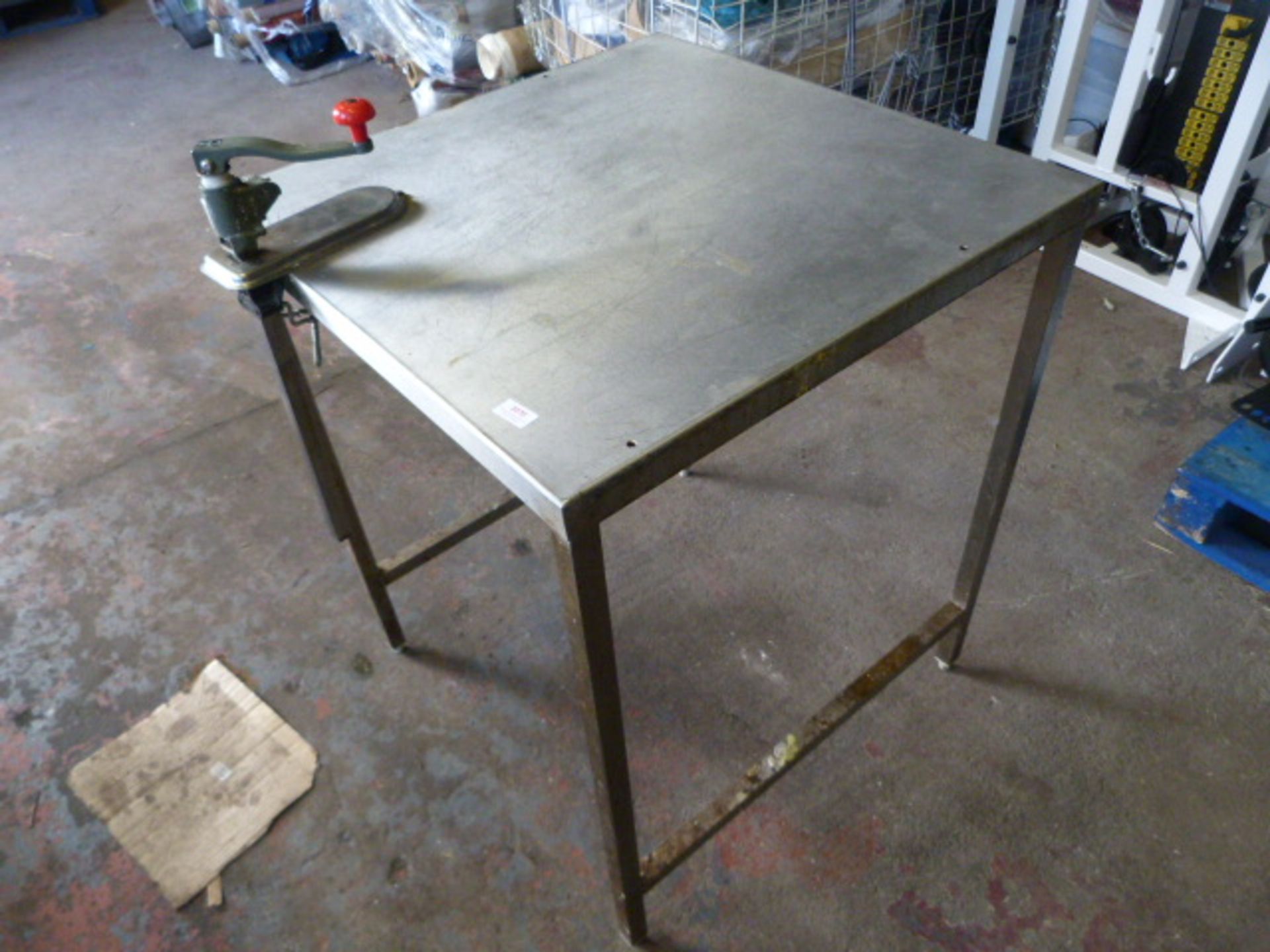 *Preparation Table with Industrial Tin Opener 75x75x91cm