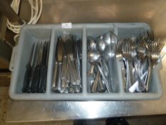 * selection of good quality Forks, knives and spoons all clean.