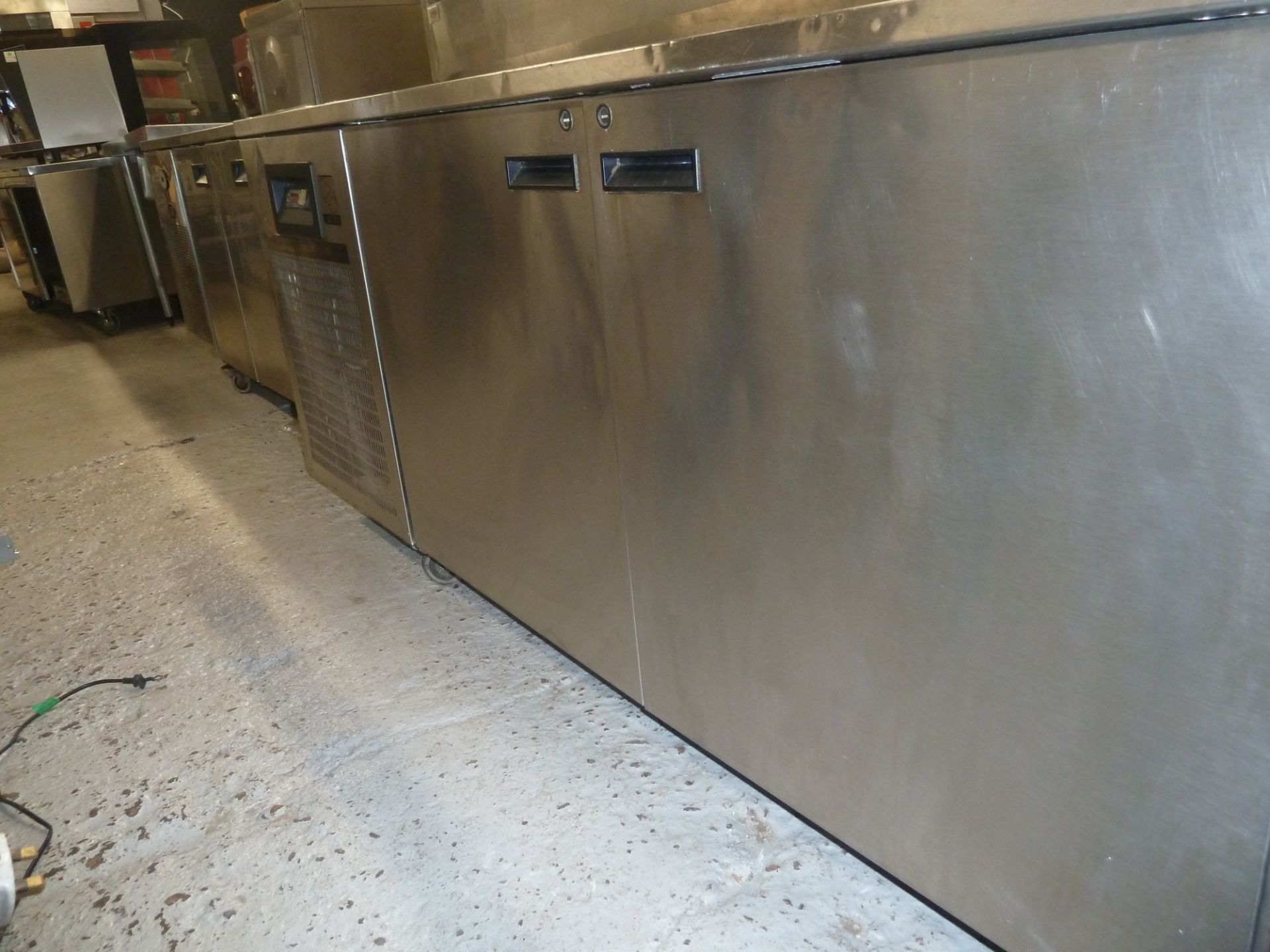 * Gastro pro 3 door, good condition, complete with shelves. (840H x 1830W x 805D) - Image 2 of 2