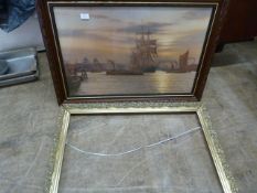 *Nautical Prints by Rodney Harman and a Gilt Frame