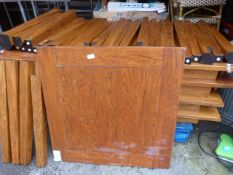 *Eight Wooden Tables (Disassembled - See lot 2066)