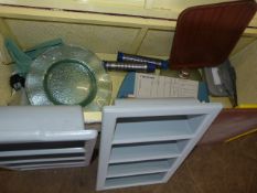 *Miscellaneous Box of Trays, Glass Plates, Cutlery Trays, etc.
