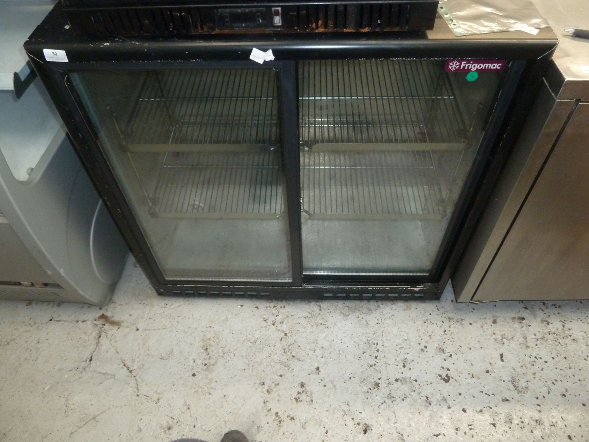 * Frigomac Double door beer cooler, comes with shelves, good condition. (890H x 905W x 510D)